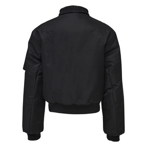 Blouson Bomber Personnalisé Réversible pour Homme, Col Tressé, Coupe Courte, en Nylon, Grande Taille, Style Rétro, Multi-Poches, Streetwear - Product Image 2