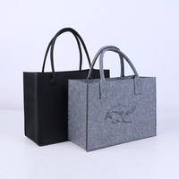 Bolsa de Fieltro de Gran Capacidad para Regalos Promocionales, Publicitaria, con Logotipo Personalizado, Bolsa de Compras de Fieltro para Mujer con su Logotipo