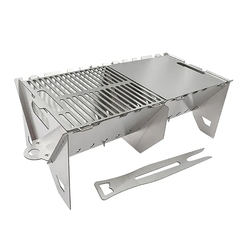 Party Portable Barbecue Stove Folding Stainless Steel Outdoor Charcoal BBQ Grills Camping Stove