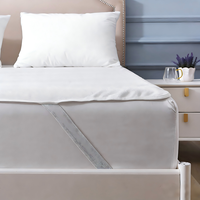 Housse de matelas et taie d'oreiller TC Blends 300TC en jersey tissé respirant, tissu extensible doux, style ajusté, couleur unie, pour usage domestique