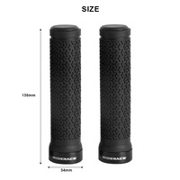 Poignées de vélo intégrées en caoutchouc antidérapant, housse de guidon de VTT, fixation pour guidon de vélo de montagne, poignées de guidon BMX, pièces de vélo