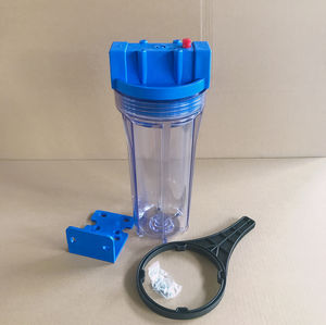 10 इंच पारदर्शी फिल्टर आवास मध्य वसा स्पष्ट पूरे घर जल उपचार के लिए कारतूस आवास - Product Image 1