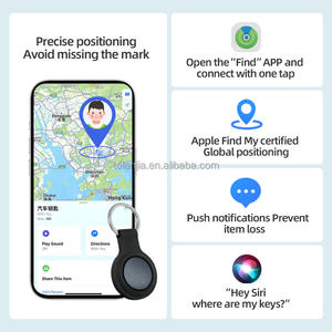 Traceur GPS intelligent certifié MFI, localisateur de portefeuille, Air Tag compatible avec iPhone et Android, support magnétique en plastique pour chiens - Product Image 3