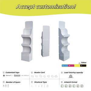 Custom Shelves Supermarket Store Cosmetic Candy Toy Retail <strong>Display</strong> Stand Cardboard <strong>Paper</strong> <strong>Floor</strong> <strong>Display</strong> Promotion <strong>Rack</strong> Tower - Product Image 3