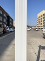 Pergola de jardin extérieure en aluminium avec toit à lamelles rétractable manuel en polyester imperméable 3x4m
