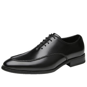 Chaussures Oxford en cuir véritable haut de gamme pour hommes, style britannique, à trois brides, talon bas, formelles, pour affaires, bout classique, automne, imperméables - Product Image 6