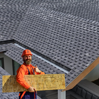 Karibische Küstenhaus-Dachbedeckung: Asphaltschindeln mit feuchtigkeitsbeständigen Granulaten, Hitzebeständigkeit und einfacher Installation