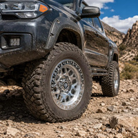 Jantes Flowtone Polies Tout-Terrain 17 Pouces 6x139.7 Monobloc en Alliage d'Aluminium Beadlock Personnalisées pour SUV Lexus Nissan