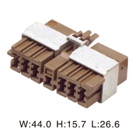 Conector automotriz de plástico eléctrico, conector automático de arnés de cables macho y hembra, 2 unidades