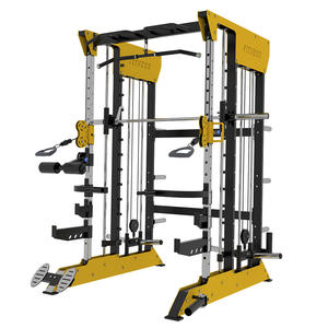 250 किलोग्राम टिकाऊ लौह धातु पार-ओवर स्मिथ प्रशिक्षण स्टेशन शरीर के निर्माण और व्यायाम के लिए बहुक्रियाशील फिटनेस उपकरण - Product Image 1