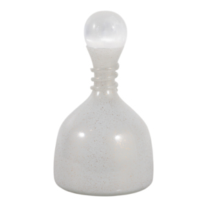 Vaso in vetro a forma di campana con coperchio in selenite per decorazioni per la casa, soggiorno, camera da letto, pezzo d'arredo moderno. - Product Image 4