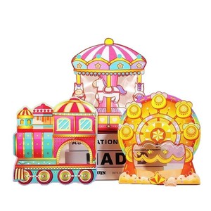 PET/CPP Navidad Impresión personalizada Lindo Resellable Irregular Cremallera de plástico Troquelado A prueba de olores Bolsa de Mylar Bolsa de forma especial - Product Image 4