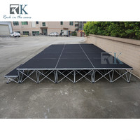 Scène portable en alliage d'aluminium Spider Riser avec flight cases