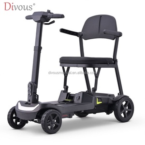 N/W:16KG Meilleur scooter électrique pliable léger et portable pour adultes avec 4 roues, scooter pour personnes âgées - Product Image 1