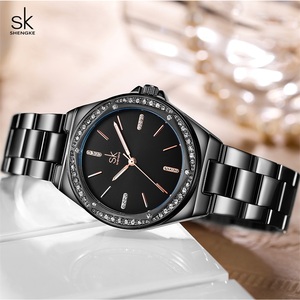 Shengke Top Luxury Ladies Relojes Estilos de moda Relojes de pulsera de cuarzo para <span class=keywords><strong>mujer</strong></span> Diseño original <span class=keywords><strong>Mujer</strong></span> Mejores <span class=keywords><strong>regalos</strong></span> Reloj - Product Image 4