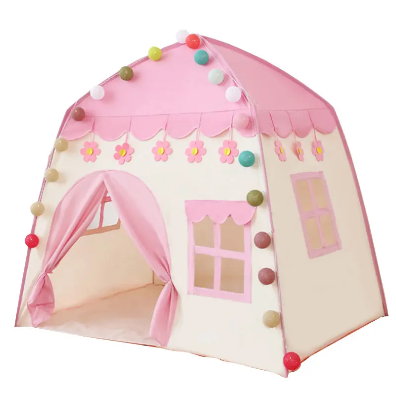 Yellow pink extra large outdoor tent safe and environmentally friendly baby game house kids outdoor toy tent