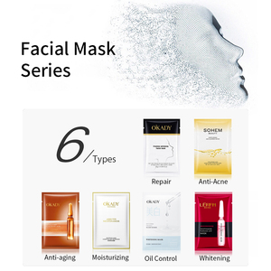Mascarilla facial de belleza personalizada de fábrica, hoja de <span class=keywords><strong>aloe</strong></span> <span class=keywords><strong>vera</strong></span> natural y vitamina C, mascarilla hidratante con iluminación blanqueadora - Product Image 3