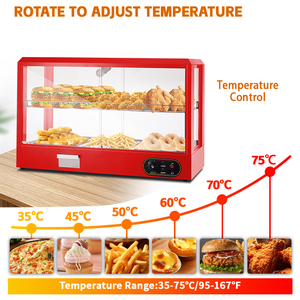 Prix d'usine Vitrine pour hamburger à tarte aux œufs pour hôtels restaurants Snacks alimentaires Armoire chauffante Fournitures pour hôtels et restaurants - Product Image 3