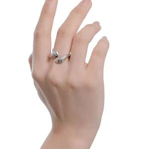 VAF Coo Fox Anneau En Acier Inoxydable Simple Géométrique Anneau Ouvert Fuchsring Anillo De Zorro Bague Renard - Product Image 6