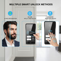 Videoportero IP 2K Hiwink HW-FV5206 con Reconocimiento Facial, Control de Acceso NFC, Visión Nocturna IR y Timbre