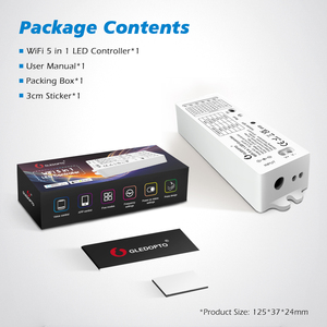 Controlador de tira de luces <span class=keywords><strong>LED</strong></span>, controlador <span class=keywords><strong>WiFi</strong></span> <span class=keywords><strong>5</strong></span> en <span class=keywords><strong>1</strong></span> DC12 ~ 54V Max10A, para tira de luces <span class=keywords><strong>LED</strong></span> de un solo Color CCT RGBW - Product Image 5