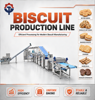 Ligne de production de biscuits commerciaux, usine de transformation et de cuisson multifonctionnelle pour la fabrication de biscuits
