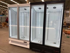 Hiển thị kỹ thuật số 1000L làm mát bằng không khí Ba cửa kính Tủ lạnh thịt lạnh thương mại Tủ lạnh lớn - Product Image 6