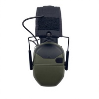 Protection auditive tactique à réduction de bruit, protection auditive électronique pour la chasse, protège-oreilles en silicone, écouteurs tactiques