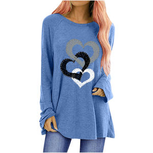 T-shirt débardeur sans manches à imprimé trois cœurs pour femmes - Product Image 2