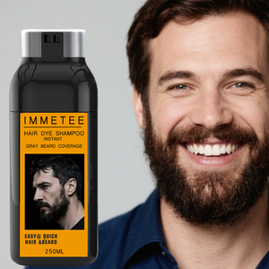 Tinte para <span class=keywords><strong>Barba</strong></span>, Cobertura de Raíces Grises, Crema de Tinte para Cabello Negro, Cobertura Temporal, Champú para Teñir la <span class=keywords><strong>Barba</strong></span> para Hombres - Product Image 1