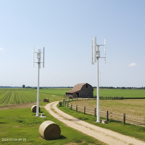กังหันลมแกนตั้ง VAWT กำลังไฟ 10KW ลดราคาพิเศษ เส้นผ่านศูนย์กลาง 2080 มม. ความยาวใบพัด 3600 มม. สำหรับใช้งานเชิงพาณิชย์ รุ่น H510P-10KW Gene H510P-10K - Product Image 1