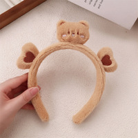 Serre-tête en peluche doux motif ours et lapin, tendance, style mignon, pour enfants et adolescents – Vente chaude