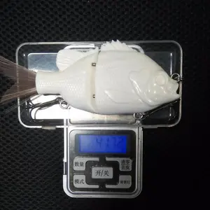 Boyasız 2 Segment Bluegill Swimbait planör ABS sert cazibesi organları boş balıkçılık cazibesi