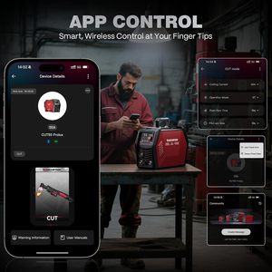 ARCCAPTAIN IControl CUT55 <b>Plasma</b> <b>Cutter</b> Machine [APP Control] 55 Non-Touch Pilot 120V/240V LED Display Metal Rust 10500200706 Pr - Product Image 1