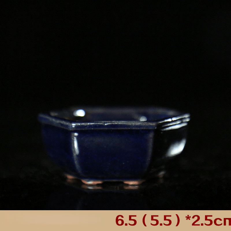 2.5-inch deep blue hexagon