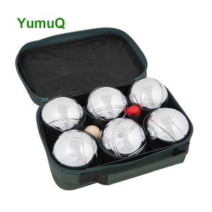 YumuQ 6 pezzi 73mm in metallo migliori giochi sportivi professionale <span class=keywords><strong>Bocce</strong></span> palla Boccia palline Set per allenamento all'aperto - Product Image 3
