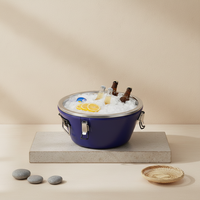 Boîte isotherme en acier inoxydable, ensemble de 3 pièces, 15L/26L/36L, chauffe-plats et refroidisseur avec poignées, design moderne et minimaliste