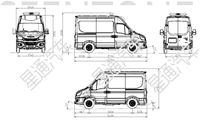 SEENTONE JMC Microbús de 17 Pasajeros, Minibús Pequeño, Minivan, Autocares, Transporte de Tropas, Vehículos de Seguridad Usados, Diésel Euro 6 150-250hp