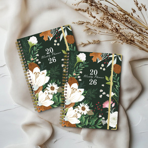 Bajo Moq personalizado A5 Spiarl semanal mensual diario planificador objetivo bobina Agenda 2026 caja de regalo cuaderno conjunto cuaderno de lujo para regalos - Product Image 1