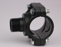 Collier de serrage en plastique PE Dexin pour irrigation 20-110 mm, connecteur rapide, installation facile, durée de vie de 5 ans
