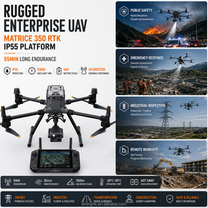 โดรน Matrice 350 RTK รุ่นทนทานสำหรับองค์กร ระดับ IP55 สำหรับงานความปลอดภัยสาธารณะ การตอบสนองเหตุฉุกเฉิน งานภาคสนาม และภารกิจกลางแจ้ง - Product Image 1
