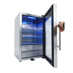 CB Mini Commercial Refrigerator Stainless Steel and Glass Door <b>Fridge</b> for Household Outdoor Kitchen Free-standing Installation H - Product Image 3