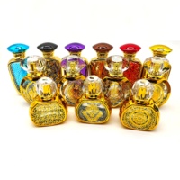 Flacon de parfum arabe de luxe en verre de 50 ml avec bouchon à vis et impression sérigraphique pour diffuseur à bâtonnets