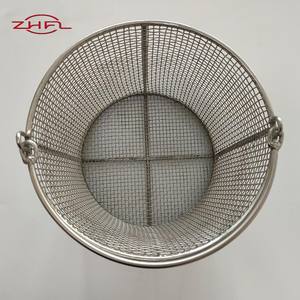 Cesta de malla de alambre soldada de acero inoxidable rectangular, ecológica, multiusos, para procesamiento de frutas, limpieza, almacenamiento y secado. - Product Image 5