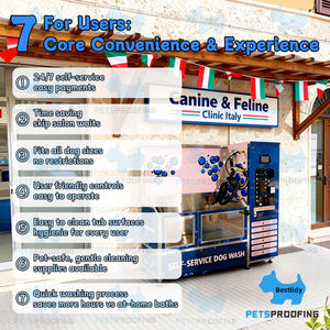 PETSPROOFING Nuova Invenzione Stazione di Lavaggio Self-Service per Cani e Gatti Macchina da Bagno Portatile e Automatica per la <span class=keywords><strong>Toelettatura</strong></span> di Cani e Gatti - Product Image 5