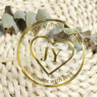 Personalisierte Abziehbare Runde Transparente Logo-Aufkleber aus Kunststoff-Vinyl auf Rollen