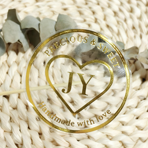 Tem nhãn decal nhựa vinyl trong suốt, tròn, có thể bóc, tùy chỉnh logo cá nhân - Product Image 6