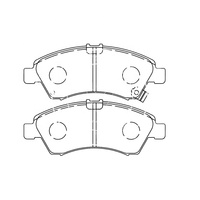 Plaquettes de frein SDCX D1685-8870 D1643-8870 06450-S2G-000 SP2032 D5073M PN8265 45022-SR3-000 pour HONDA BRIO CAPA CITY CIVIC JAZZ LOGO