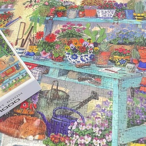 <b>Jigsaw</b> <b>Puzzle</b> 1000 Pieces <b>Cat</b> Design Square Corners Brain-Boosting For Youth And Kids Unisex Flat <b>Puzzle</b> - Product Image 2