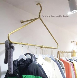 <span class=keywords><strong>Appendiabiti</strong></span> da Parete in Metallo Minimalista Creativo, Espositore Dorato per Abbigliamento Femminile, Arredamento per Camera da Letto - Product Image 3